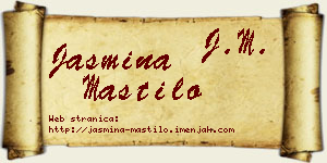Jasmina Mastilo vizit kartica